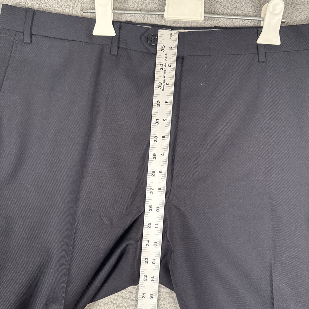 Canali Dress Pants Men's 38x29 Black Wool - Picture 3 of 9